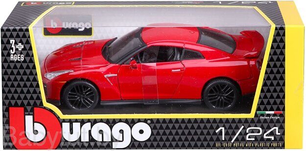Модель автомобиля Bburago 1:24 - Ниссан GT-R (2017)