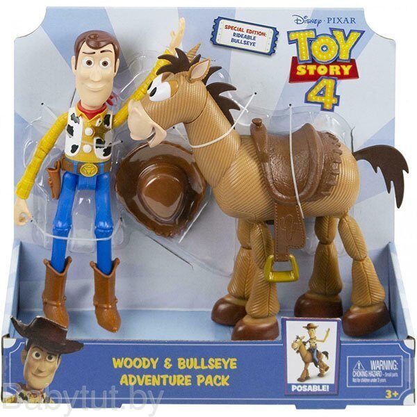 Набор из 2 фигурок Вуди и Буллзай Toy Story История игрушек-4 GGB26