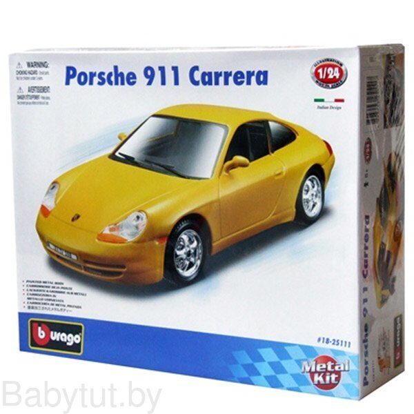 Сборная модель автомобиля Bburago 1:24 - Порше 911 каррера