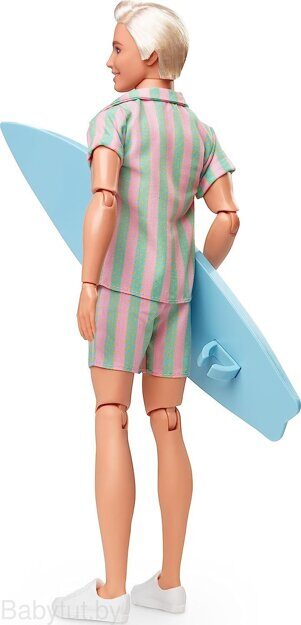 Кукла Barbie The Movie Кен с доской для серфинга HPJ97