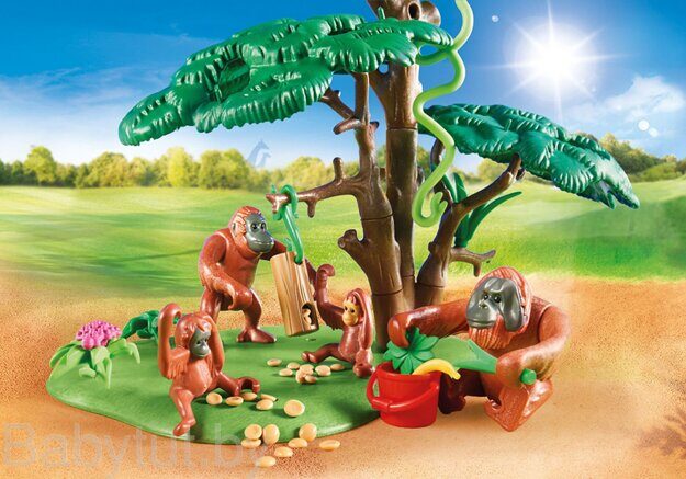 Конструктор Орангутаны на дереве Playmobil 70345