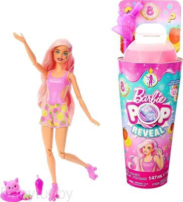 Кукла Barbie Pop Reveal Juicy Fruits Клубничный лимонад HNW41