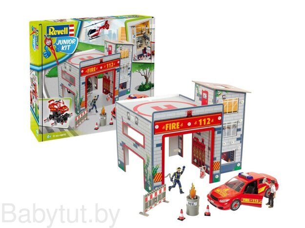 Игровой набор Revell 1:20 - Пожарная станция со сборной моделью пожарной машины