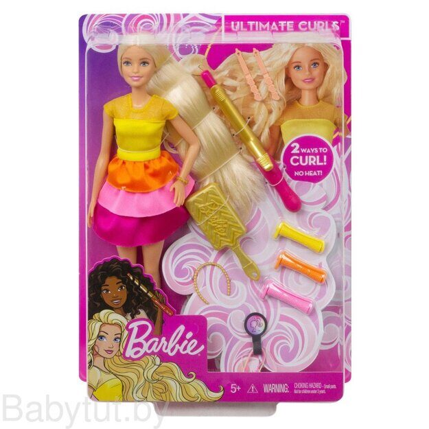 Игровой набор Barbie Роскошные локоны GBK24