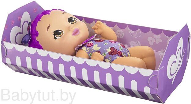 Кукла My Garden Baby Berry Hungry с фиолетовыми волосами GYP00