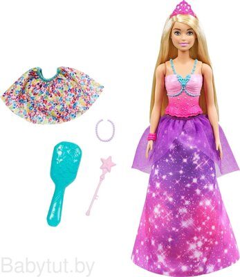 Кукла Barbie Дримтопия 2 в 1 Принцесса Русалочка GTF92