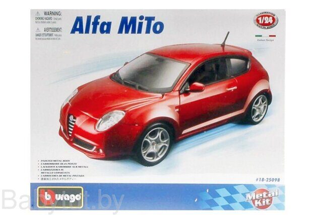 Сборная модель автомобиля Bburago 1:24 -  Альфа Ромео Мито