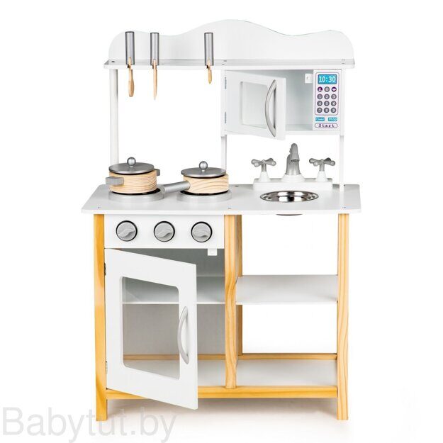 Детская кухня Eco Toys с печкой СВЧ (белая) TK040A