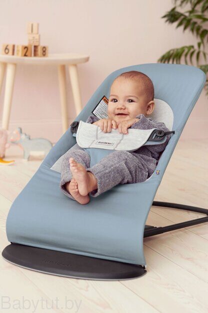 Кресло-шезлонг BabyBjorn Balance Soft Cotton/Jersey Голубой
