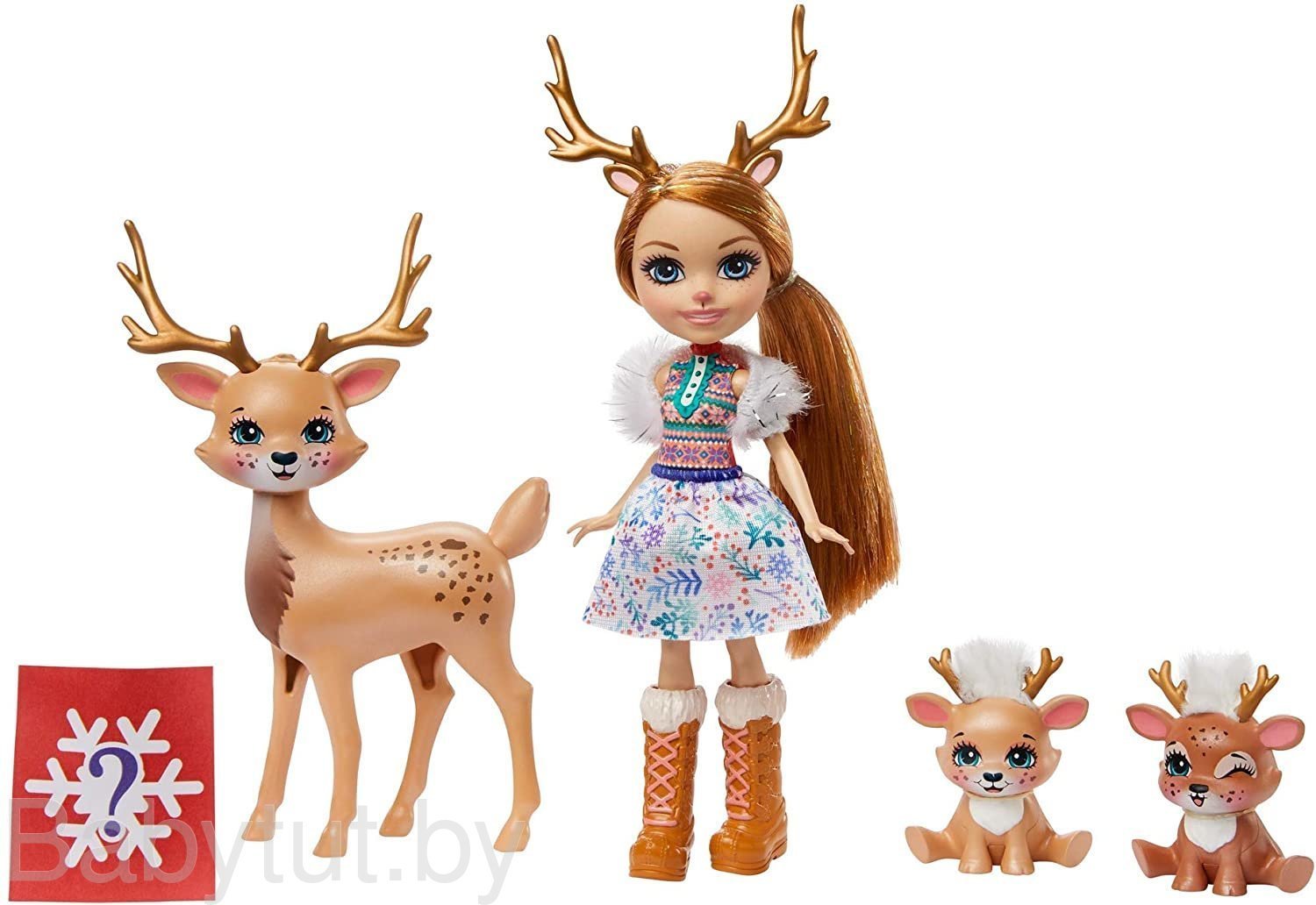 Купить куклу Энчантималс Рейни Северный олень Enchantimals Rainey Reindeer  Doll & Family GNP17 в Минске в интернет-магазине | BabyTut