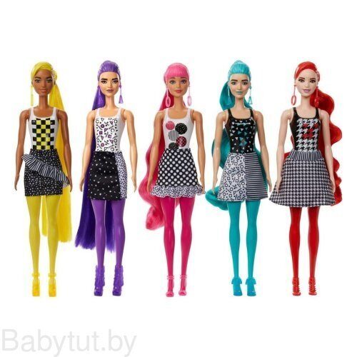 Кукла-cюрприз Barbie Color Reveal 6 серия Monochrom GTR94