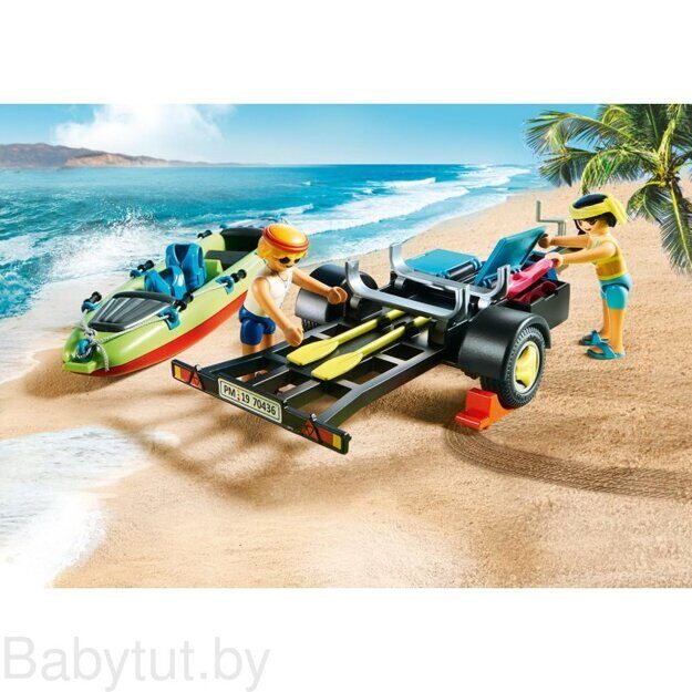 Конструктор Пляжный автомобиль с каноэ Playmobil 70436