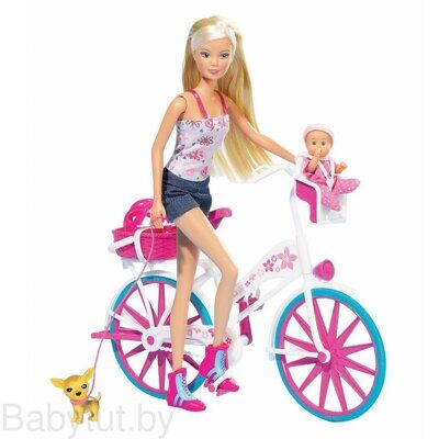 Кукла Simba Штеффи на велосипеде 5739050