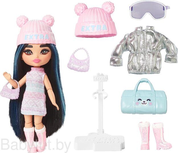 Кукла Barbie Экстра Fly Minis Snow HPB20