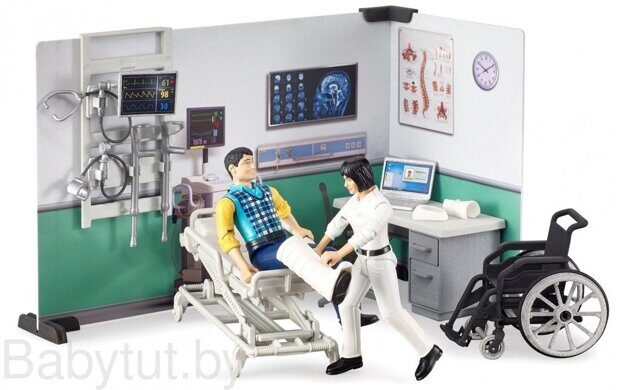 Игрушка Bruder больничный кабинет с фигурками 62711