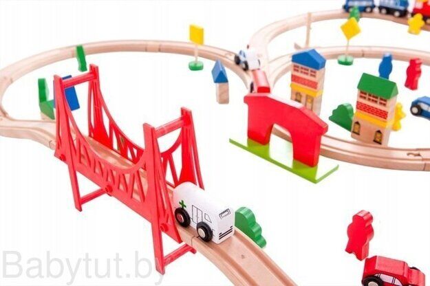 Железная дорога Eco Toys 90 элементов HM014665