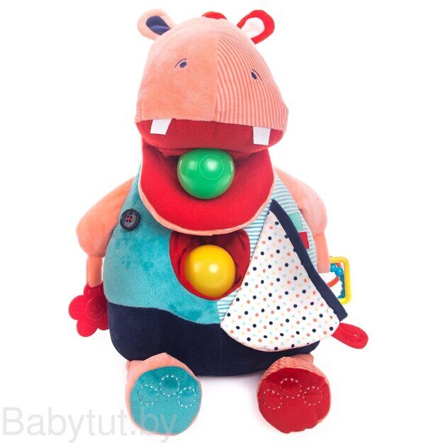 Развивающая игрушка Happy Snail Голодный Бегемот Бубба с мячиками 21HS00HB