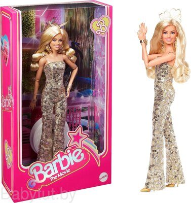 Кукла Barbie The Movie в золотом комбинезоне HPJ99
