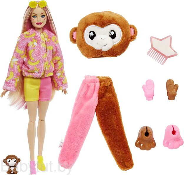 Кукла Barbie Cutie Reveal Обезьянка HKR01