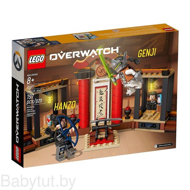 Конструктор Lego Overwatch Хандзо против Гэндзи 75971