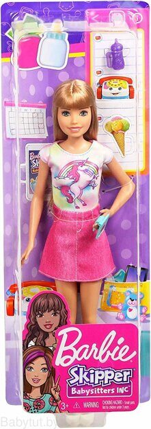 Кукла Barbie Скиппер няня FXG91