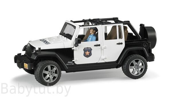 Внедорожник Jeep Wrangler Unlimited Rubicon Полиция с фигуркой 02526