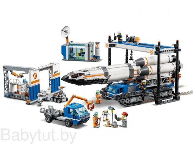 LEGO City Площадка для сборки и транспорт для перевозки ракеты 60229