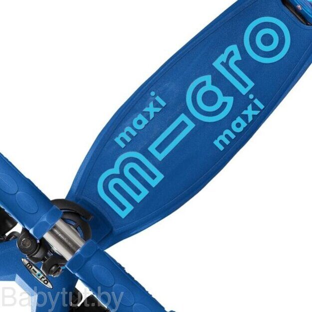 Самокат Micro Maxi Deluxe LED Аватар (темно-синий)