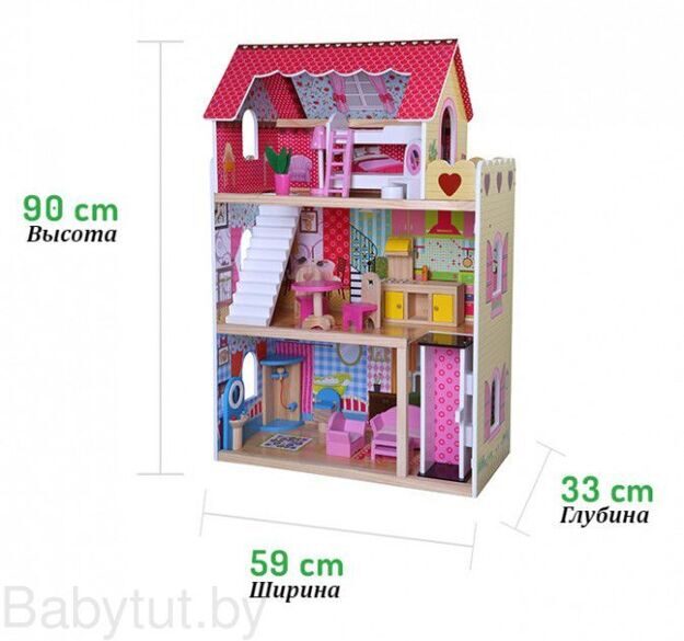 Кукольный домик Eco Toys Roseberry 4120
