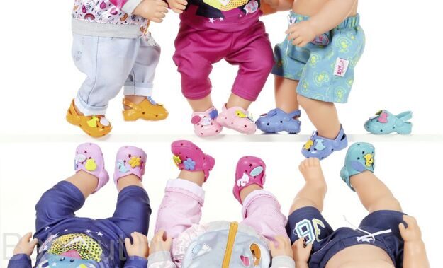 Обувь для куклы Baby Born "Кроксы с украшениями" 824597 в асс-те