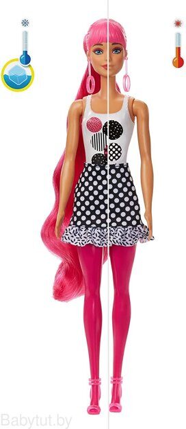 Кукла-cюрприз Barbie Color Reveal 6 серия Monochrom GTR94