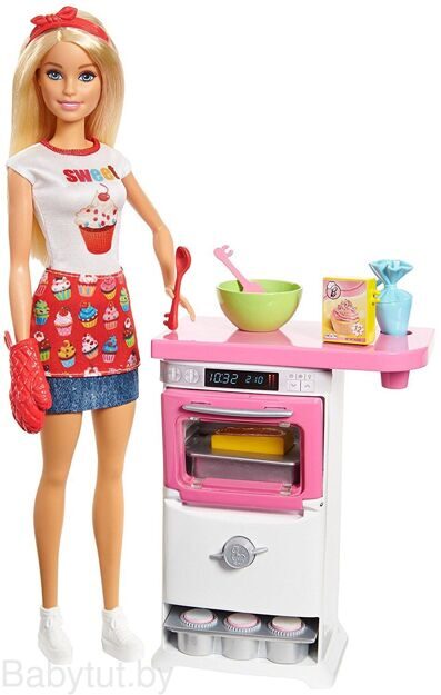 Игровой набор Barbie Пекарь FHP57