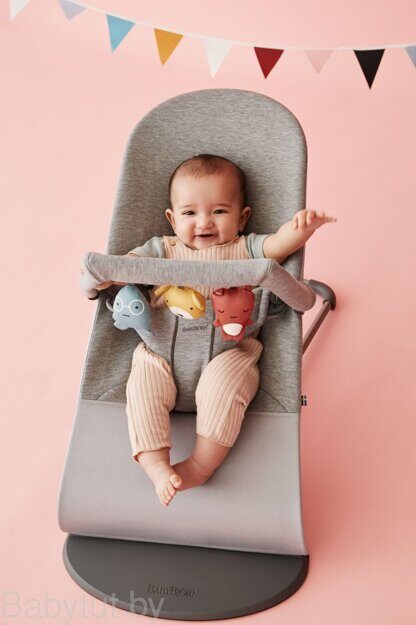 Кресло-шезлонг BabyBjorn Bliss 3D Jersey Светло-серый