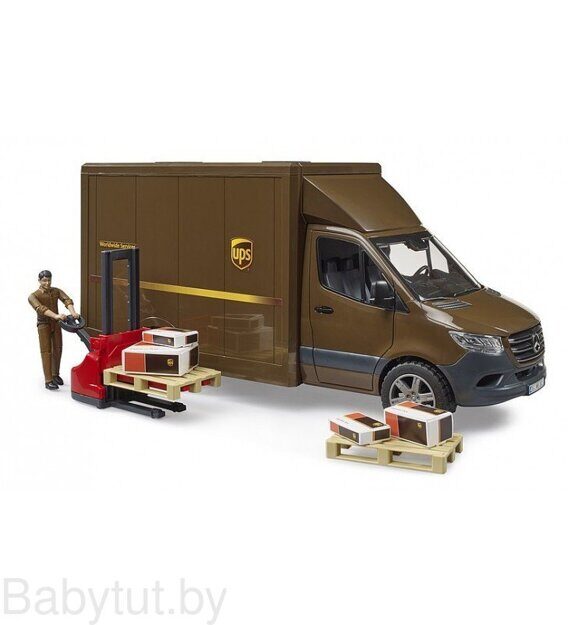 Фургон MB Sprinter UPS с фигуркой Bruder 02678