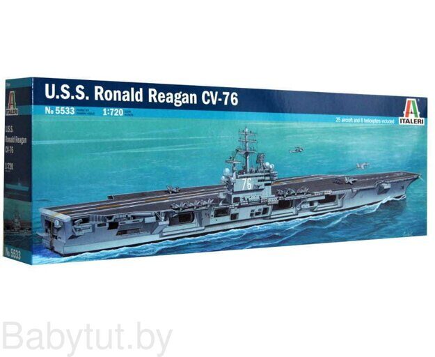 Сборная модель американского авианосца ITALERI 1:72 - U.S.S. Ronald Reagan CVN-76