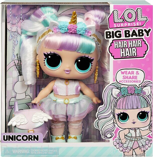 Кукла LOL Surprise Big Baby Hair Hair Hair Unicorn 579717