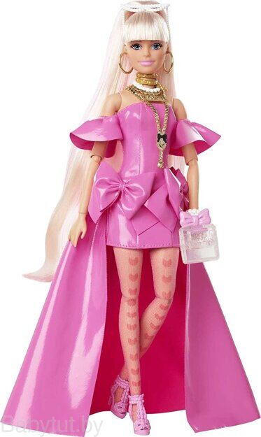 Кукла Barbie Экстра Fancy в розовом платье HHN12
