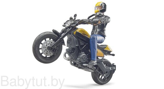 Мотоцикл Ducati Scrambler с водителем Bruder 63053