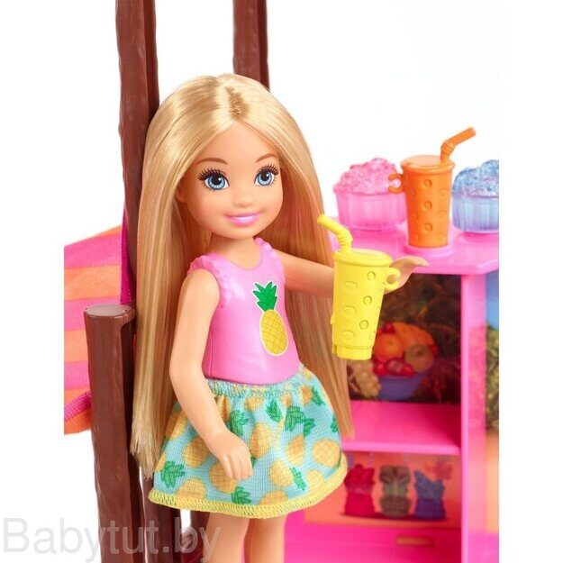 Игровой набор Barbie Кукла Челси и хижина FWV24
