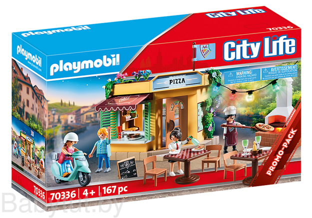 Конструктор Пиццерия с рестораном в саду Playmobil 70336