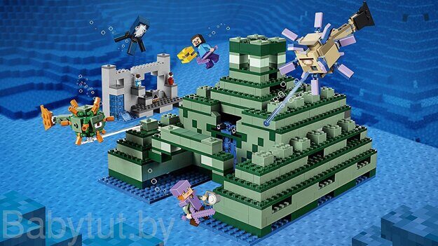 Конструктор Lego Minecraft Подводная крепость 21136