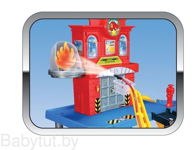 Пожарная станция Bburago 2-х уровневая + 2 машинки 18-30043