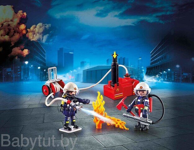 Конструктор Пожарные с водным насосом Playmobil 9468