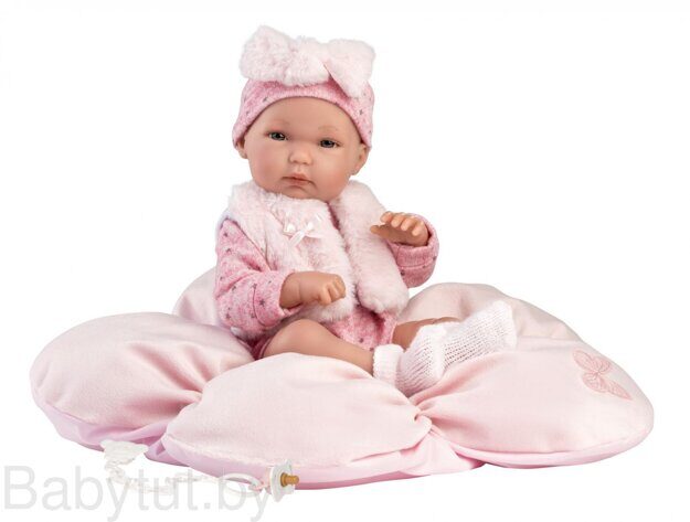 Пупс Llorens Малышка с розовой подушкой 63592
