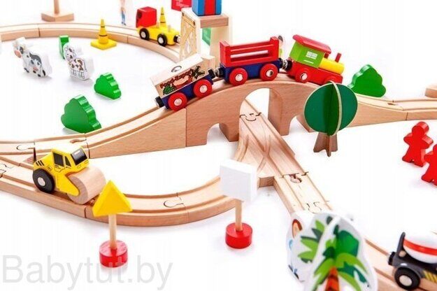 Железная дорога Eco Toys 78 элементов HM008999