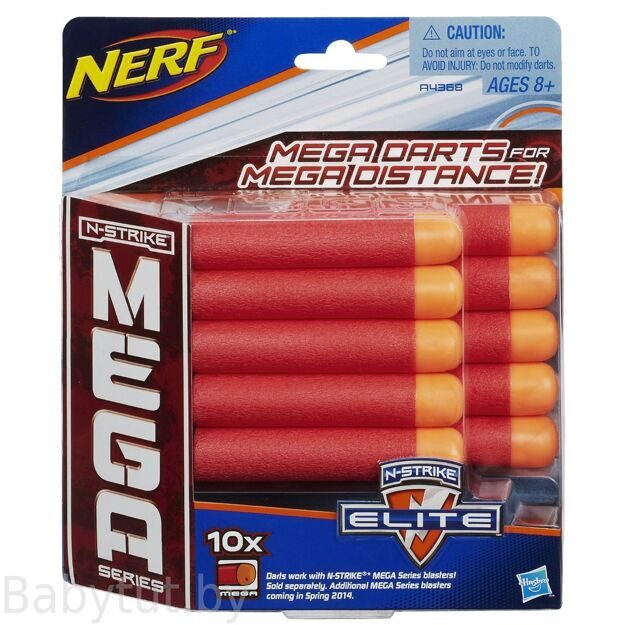 Набор из 10 запасных стрел NERF Mega, Hasbro A4368