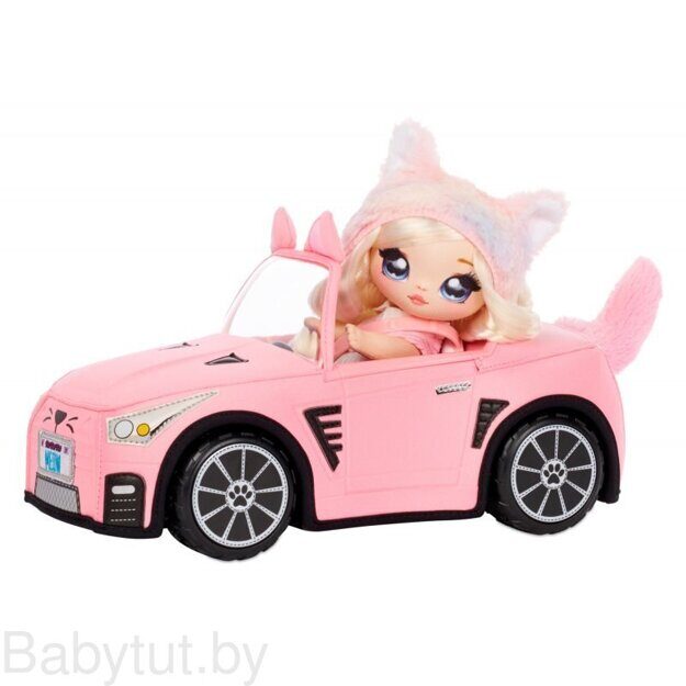 Плюшевый автомобиль Na! Na! Na! Surprise Plush Kitty Convertible Car