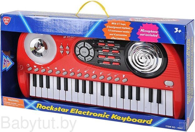 Электронный синтезатор (звук, батарейки) PLAYGO 4347