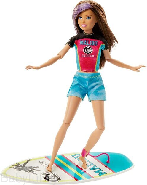 Игровой набор Barbie Скиппер Серфинг GHK36