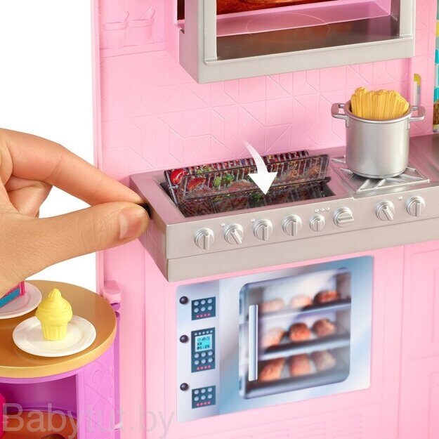 Игровой набор Barbie Гриль-ресторан с куклой HBB91